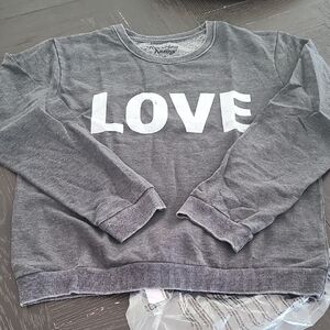 NWT Recycled Karma Love Vintage-Style Fitted Sweatshirt